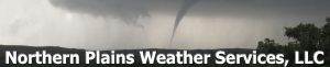 This is the Northern Plains Weather Services, LLC, banner showing a tornado near McLean, Texas.