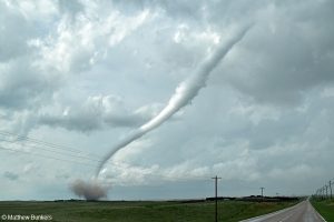 This is a picture of an EF-2 tornado north of Benkleman, Nebraska, on 26 May 2021.